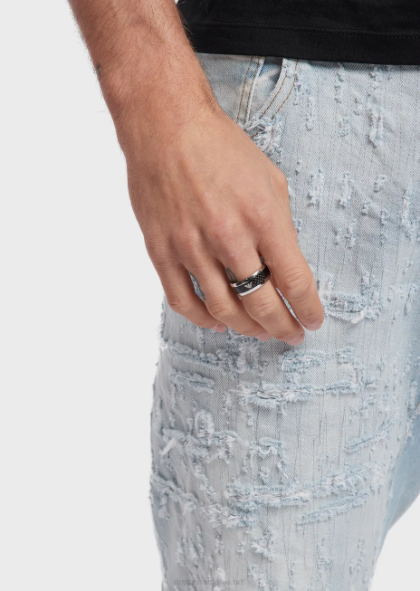 bărbați R802G2112 inel din otel inoxidabil Armani