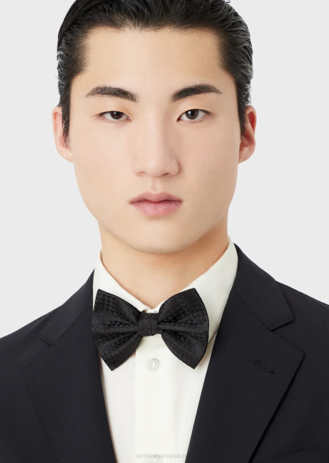 bărbați R802G2153 Papion în stil otoman din mătase pură Armani