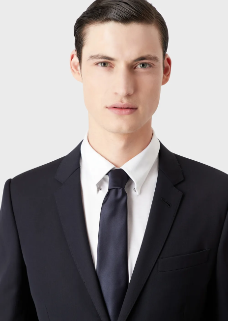 bărbați R802G2165 cravată de mătase pură Armani