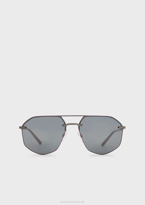 bărbați R802G2266 ochelari de soare aviator Armani