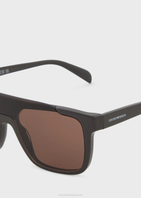 bărbați R802G2279 ochelari de soare patrati Armani maro