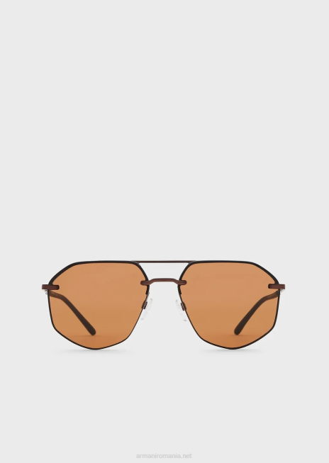 bărbați R802G2282 ochelari de soare aviator Armani