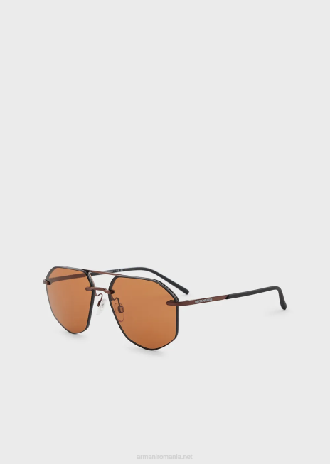 bărbați R802G2282 ochelari de soare aviator Armani