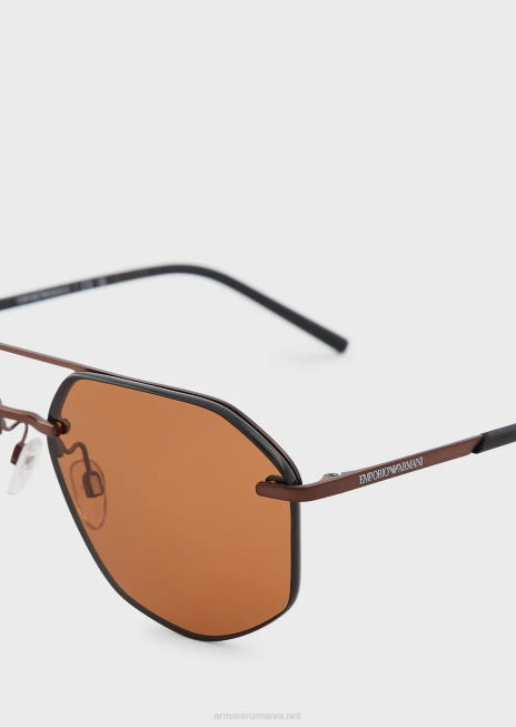 bărbați R802G2282 ochelari de soare aviator Armani