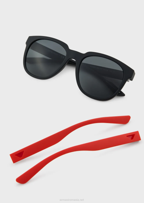 bărbați R802G2310 ochelari de soare panto cu temple interschimbabile Armani