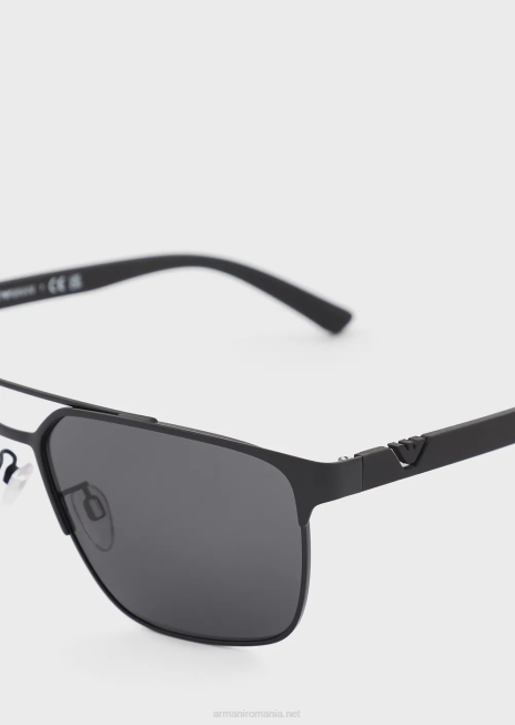 bărbați R802G2322 ochelari de soare patrati Armani negru