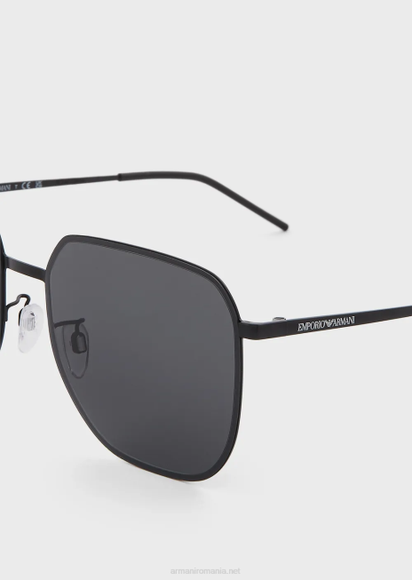 bărbați R802G2333 ochelari de soare pătrați unisex Armani gri închis