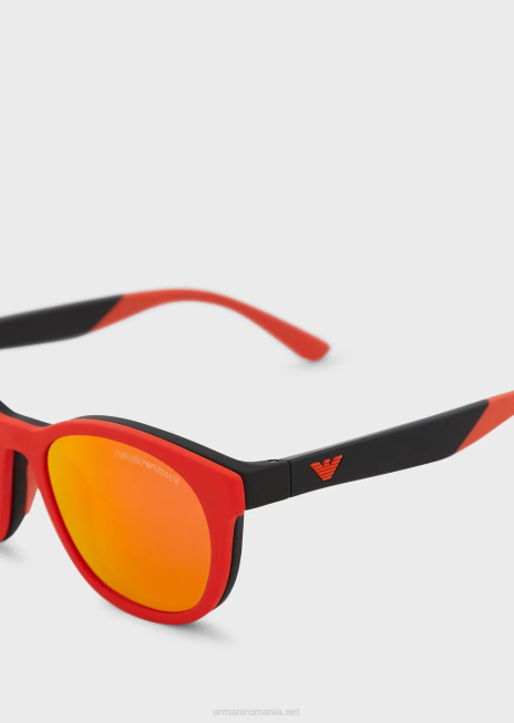 bărbați R802G2336 ochelari de soare junior în formă de panto cu lentile cu clips Armani