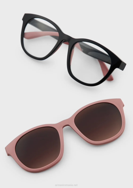 bărbați R802G2338 ochelari de soare junior în formă de panto cu lentile cu clips Armani