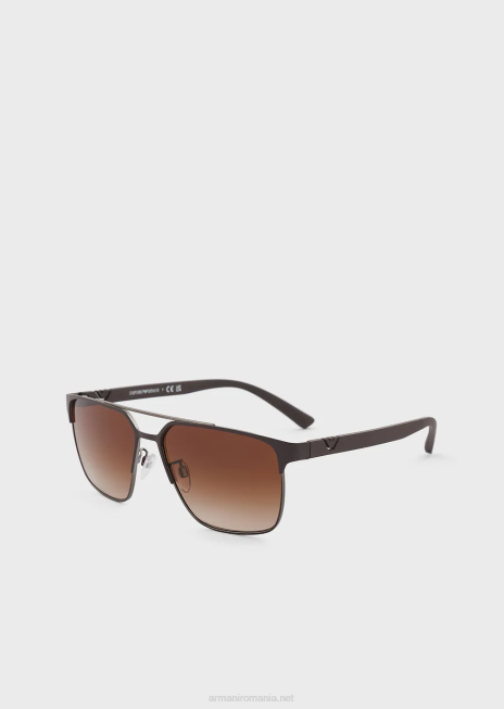 bărbați R802G2341 ochelari de soare patrati Armani maro