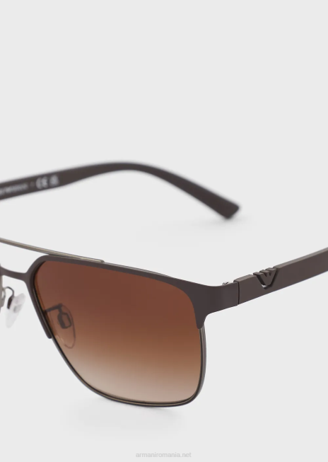 bărbați R802G2341 ochelari de soare patrati Armani maro