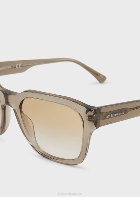 bărbați R802G2347 ochelari de soare patrati Armani verde militar