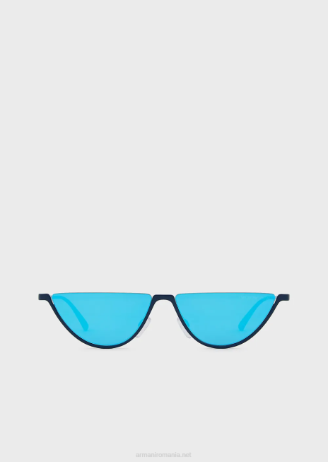 bărbați R802G2348 ochelari de soare ovali Armani albastru
