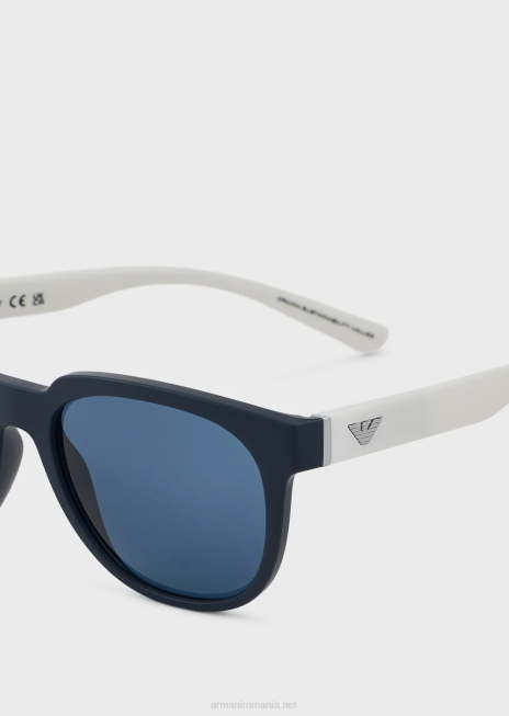 bărbați R802G2353 ochelari de soare panto cu temple interschimbabile Armani