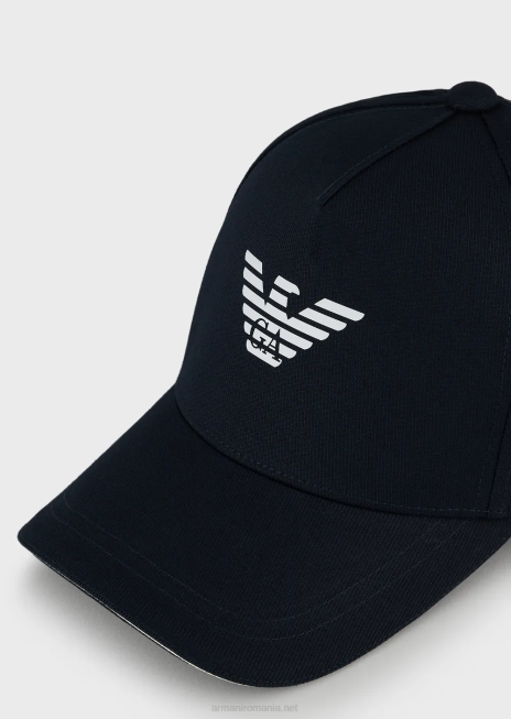 bărbați R802G2048 șapcă de baseball cu imprimeu vultur Armani albastru marin