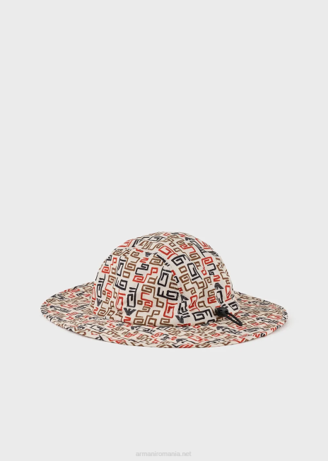 bărbați R802G2055 colecție durabilă pălărie din nylon ripstop reciclat Armani