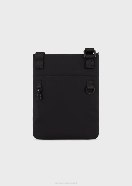 bărbați R802G2211 carcasă tehnică din nailon impermeabilă travel essentials Armani negru adânc