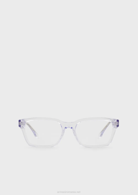 bărbați R802G2224 ochelari dreptunghiulari Armani transparent