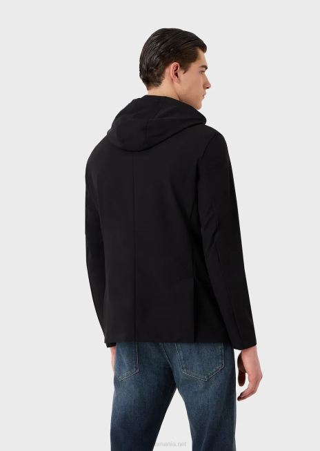 bărbați R802G1022 Jachetă dublu din nailon tehnic stretch, cu panou interior detașabil Armani