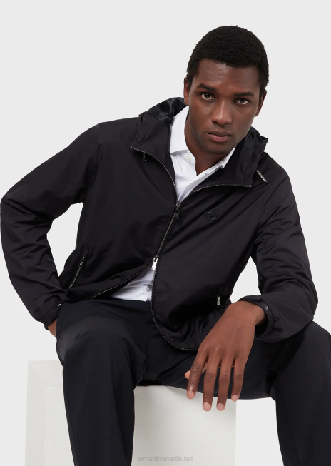 bărbați R802G1117 cămașă cu mâneci scurte din tricou din tencel Armani alb