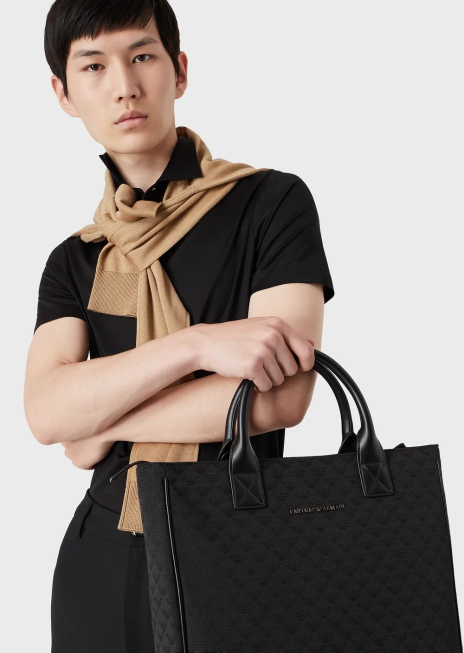 bărbați R802G1118 cămașă cu mâneci scurte din tricou din tencel Armani negru