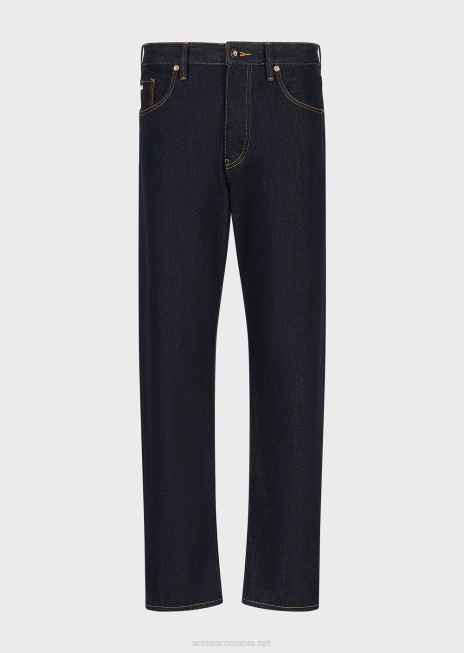 bărbați R802G1148 blugi din denim albastru reactiv j72 loose-fit Armani denim