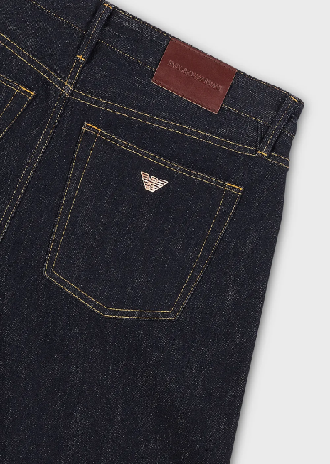 bărbați R802G1148 blugi din denim albastru reactiv j72 loose-fit Armani denim