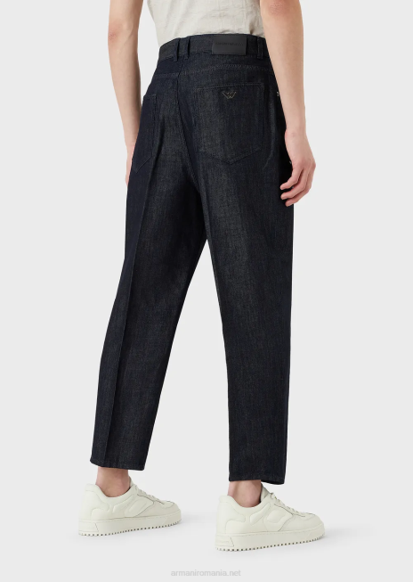 bărbați R802G1152 blugi j79 loose-fit din denim lejer decolorat Armani denim