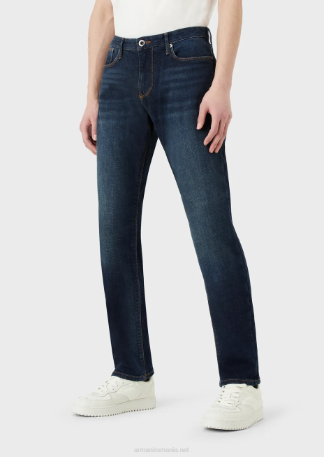 bărbați R802G1154 blugi denim de bază j06 slim-fit Armani albastru