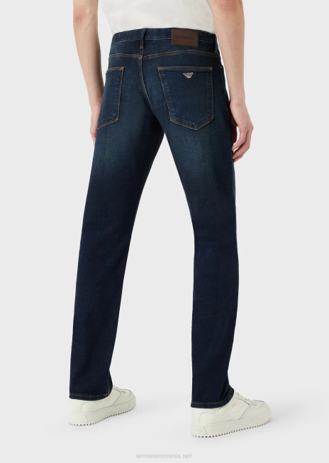 bărbați R802G1154 blugi denim de bază j06 slim-fit Armani albastru