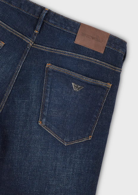 bărbați R802G1154 blugi denim de bază j06 slim-fit Armani albastru