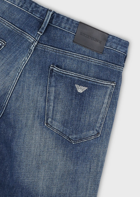 bărbați R802G1159 blugi j06 slim-fit din denim organic Armani denim