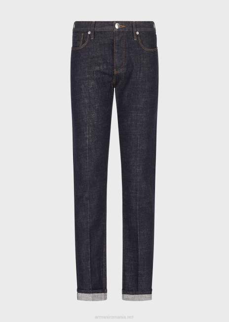 bărbați R802G1167 blugi din denim albastru j75 slim-fit Armani albastru