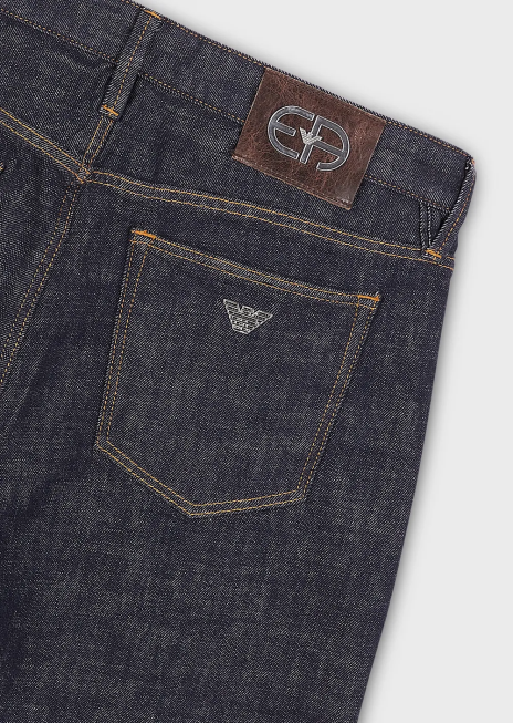 bărbați R802G1167 blugi din denim albastru j75 slim-fit Armani albastru