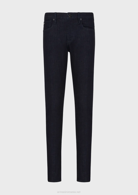 bărbați R802G1170 Blugi din denim j75 slim-fit, albastru închis, clătiți Armani albastru marin