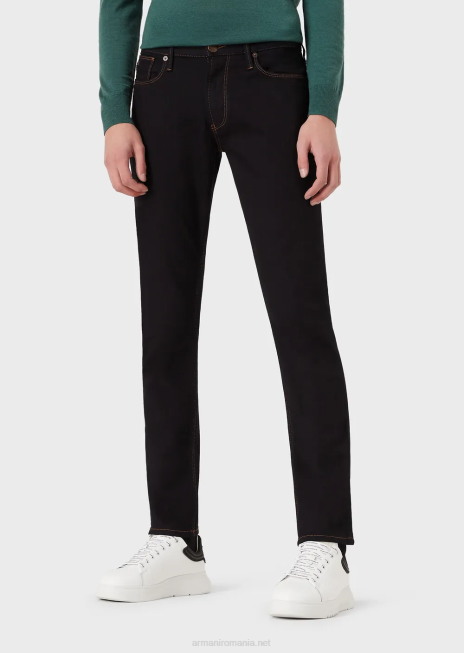 bărbați R802G1176 Blugi j06 slim-fit, confort din twill denim Armani