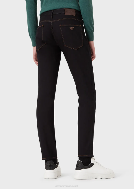 bărbați R802G1176 Blugi j06 slim-fit, confort din twill denim Armani