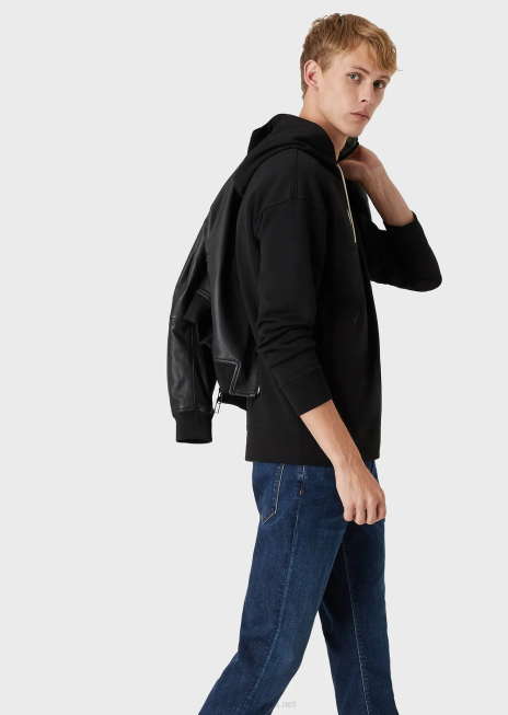 bărbați R802G1179 Blugi j06 slim-fit, spalati, din twill comfort-denim Armani denim