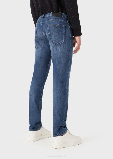 bărbați R802G1180 Blugi j06 slim-fit, twill-melange, din denim confortabil Armani denim
