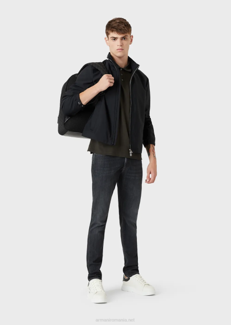 bărbați R802G1181 Blugi j06 slim-fit, twill-melange, din denim confortabil Armani negru