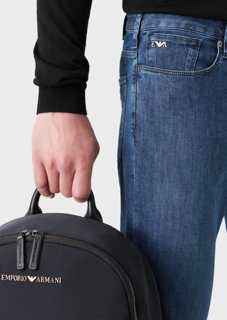 bărbați R802G1182 Blugi j06 slim-fit, twill-melange, din denim confortabil Armani denim