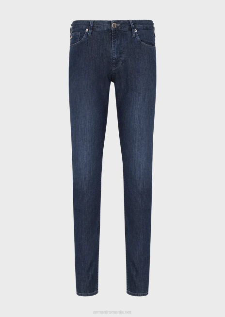 bărbați R802G1184 Blugi j06 slim-fit, twill-melange, din denim confortabil Armani albastru