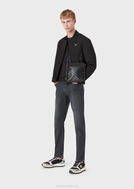 bărbați R802G1185 Blugi j06 slim-fit, twill-melange, din denim confortabil Armani negru