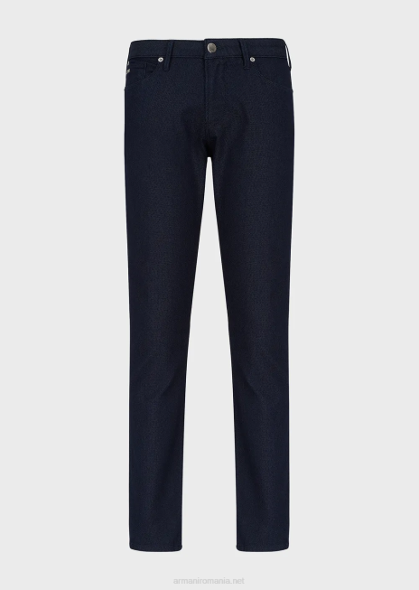 bărbați R802G1190 pantaloni j06 slim-fit, amestec de bumbac, armure Armani albastru marin