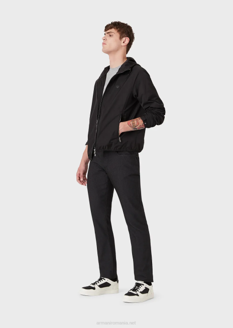 bărbați R802G1191 pantaloni j06 slim-fit, amestec de bumbac, armure Armani negru