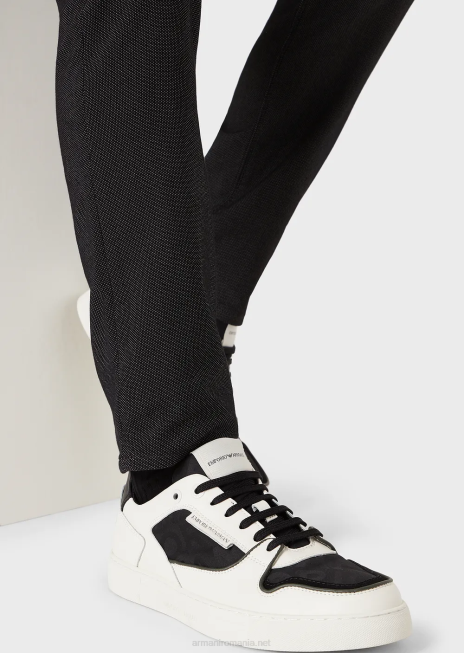 bărbați R802G1191 pantaloni j06 slim-fit, amestec de bumbac, armure Armani negru