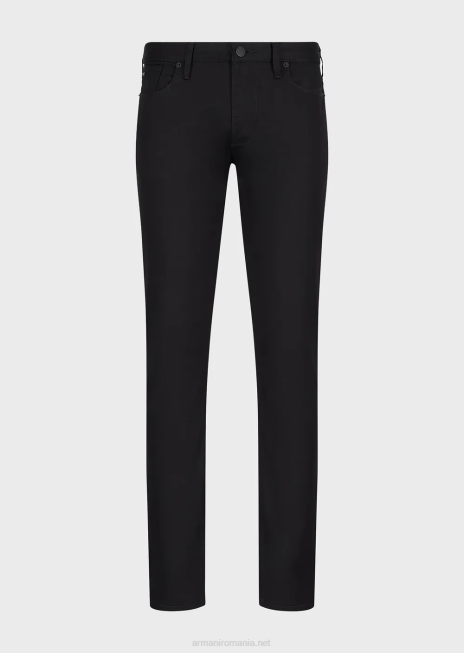 bărbați R802G1192 blugi j06 slim-fit din twill stretch Armani negru