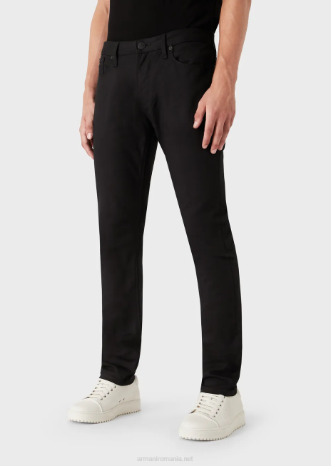 bărbați R802G1192 blugi j06 slim-fit din twill stretch Armani negru