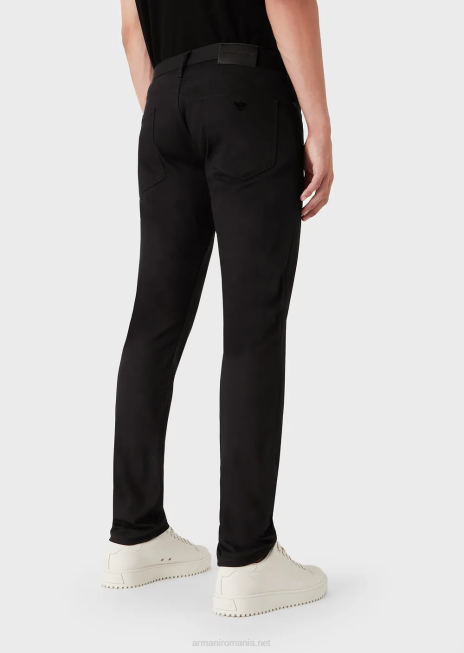 bărbați R802G1192 blugi j06 slim-fit din twill stretch Armani negru
