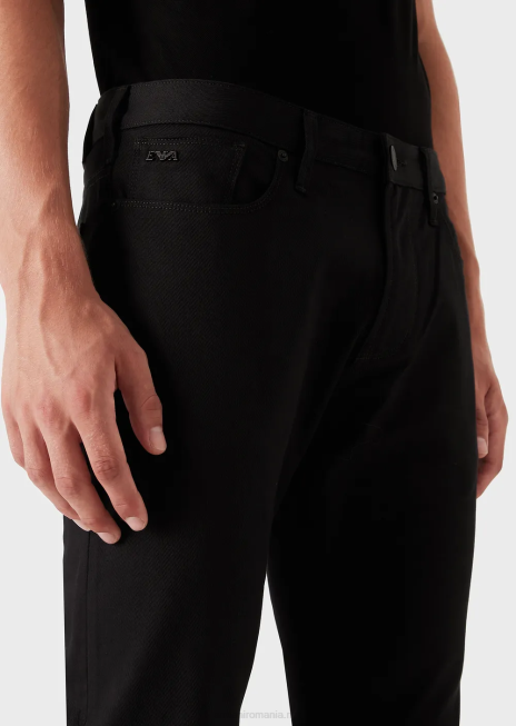 bărbați R802G1192 blugi j06 slim-fit din twill stretch Armani negru
